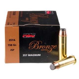 PMC Bronze .357 Magnum Ammunition 50 Rounds JSP 158 Grain
