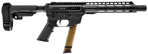 Freedom Ordnance FX9 9mm - 10" Threaded Barrel - Includes SBA3 Brace - Black - 31 Round