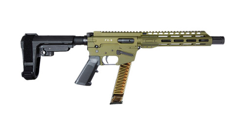 Freedom Ordnance FX9P 9mm - 10" Threaded Barrel - OD Green / Black - 31 Round