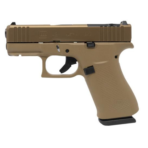Glock 43X MOS 9mm - 3.41" Barrel - Coyote - 10 Round