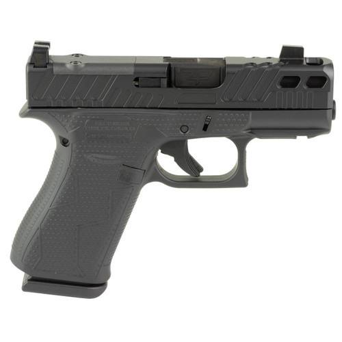 Glock G43X MOS 9mm - 3.41" Ported Barrel - Optics Ready - Black - 10 Round