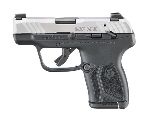 Ruger LCP Max 380 ACP - 2.8" Barrel - Manual Safety - Black / Stainless Steel - 10 Round
