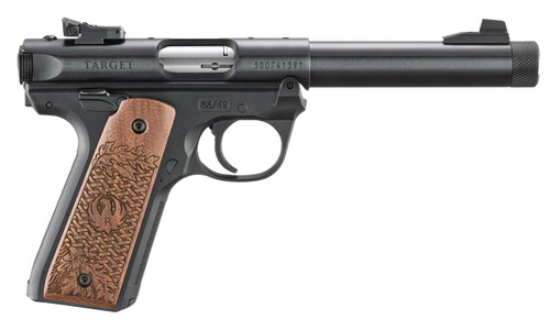 Ruger Mark IV 22/45 Collector's Series 22 LR - 5.5" Threaded Barrel - Engraved American Walnut / Black - 10 Round