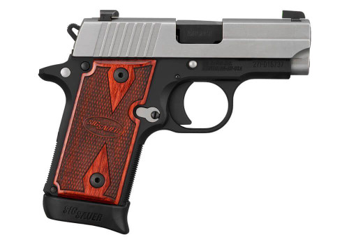 Sig Sauer P238 380 ACP - 2.7" Barrel - Night Sights - Rosewood / Stainless Steel - 7 Round